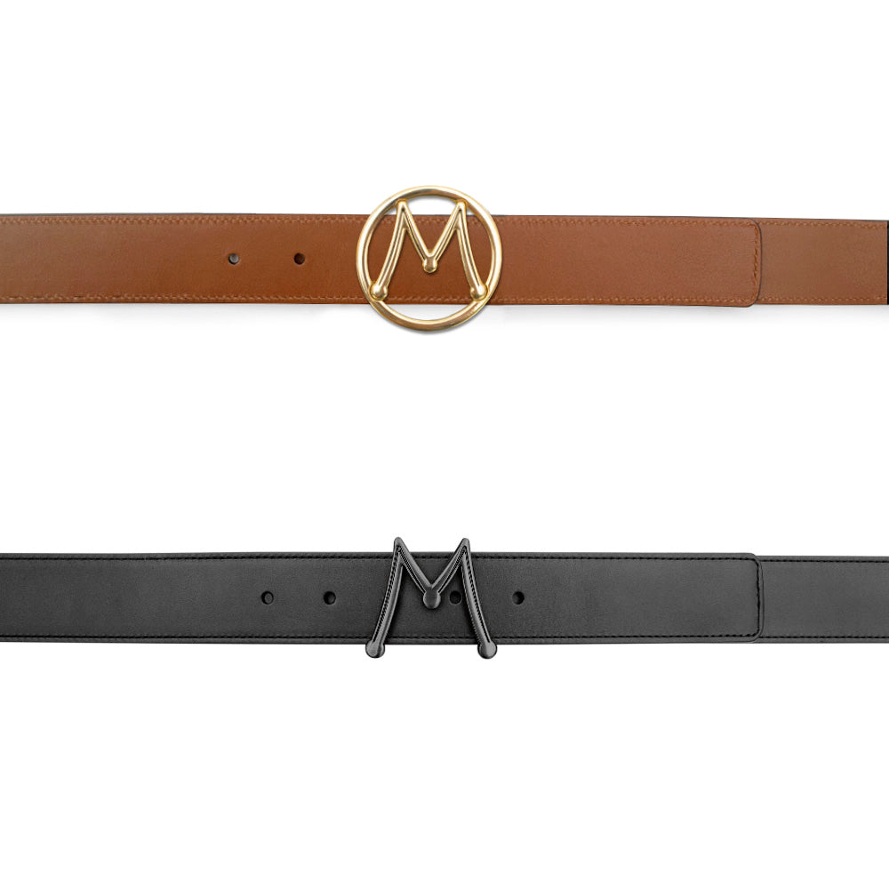 Reversible Italian Calfskin Strap / Interchangeable Dual Buckles