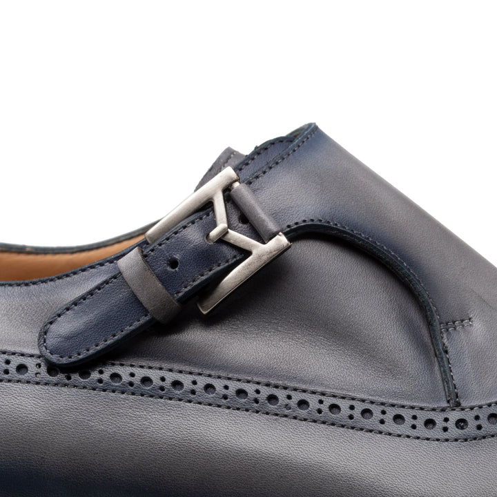 Patina Leather Monk Strap