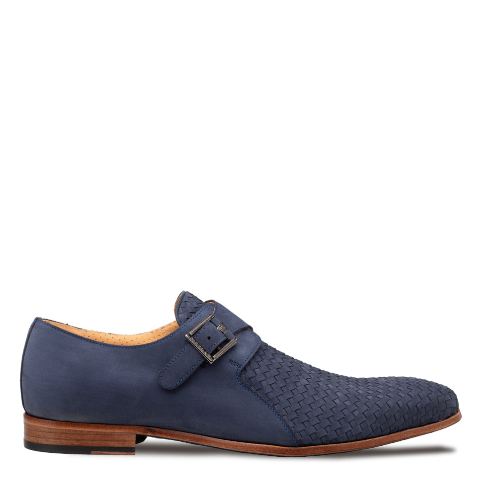 Ayllon Woven Suede Monk Strap – Mezlan