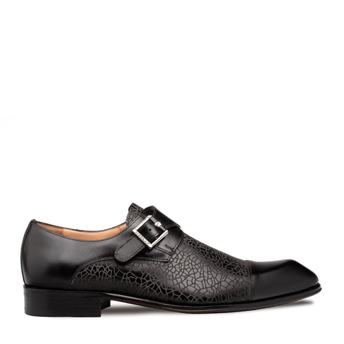 Laser-Print Calf Monk Strap Hover