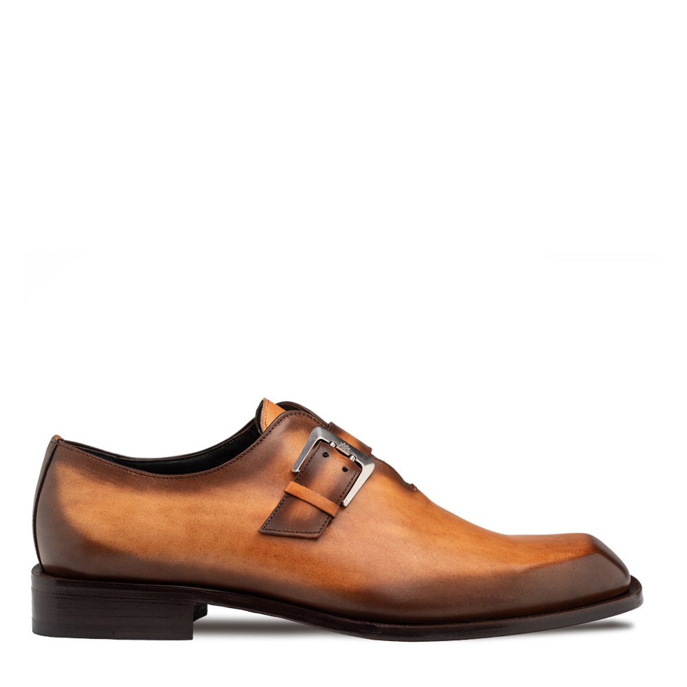 Plain Chiseled Toe Monk Strap – Mezlan