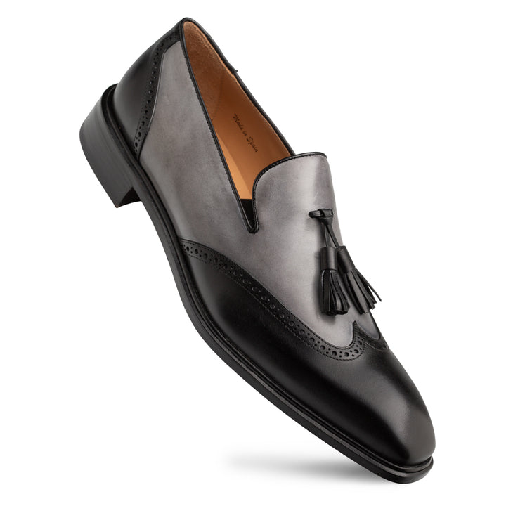 Anselmo Two-Tone Tassel Slip On