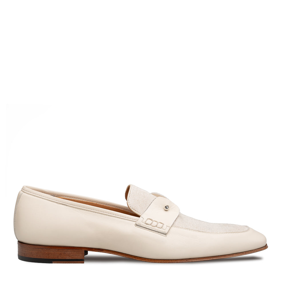 Saona Calf/Linen Slip On – Mezlan