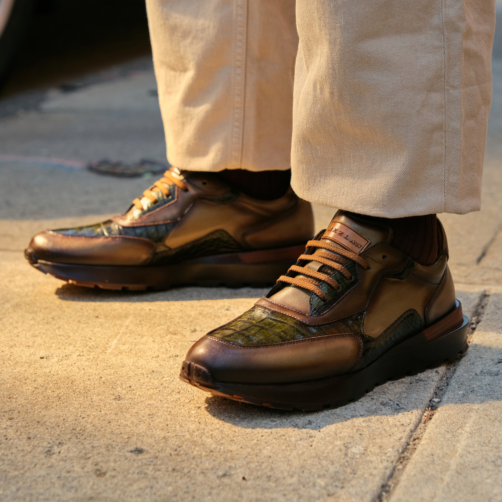 Beckton Patina/Croc Sneaker