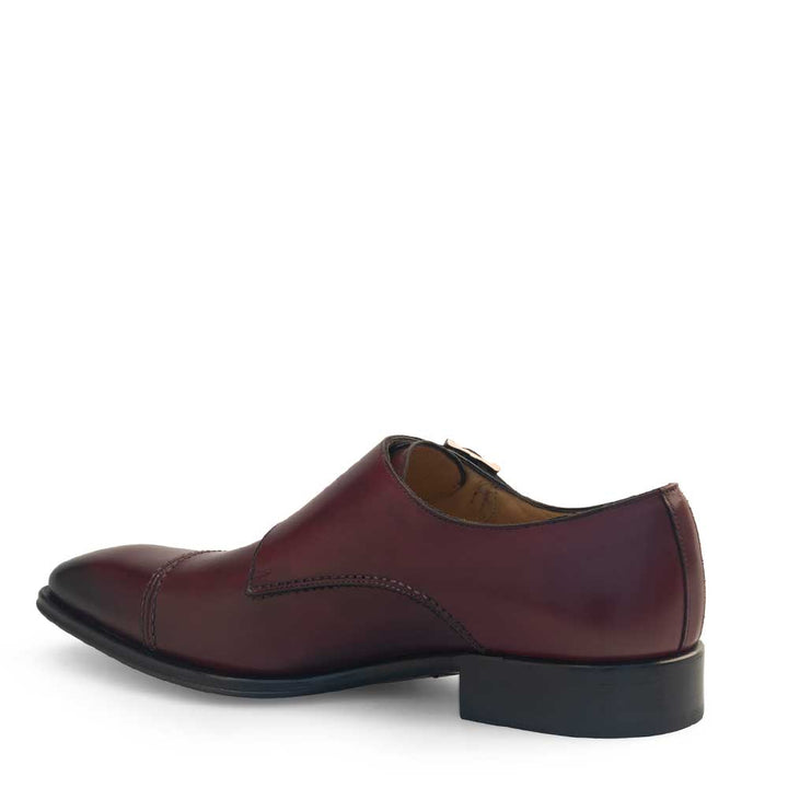 Calf Cap Toe Double Monk Strap