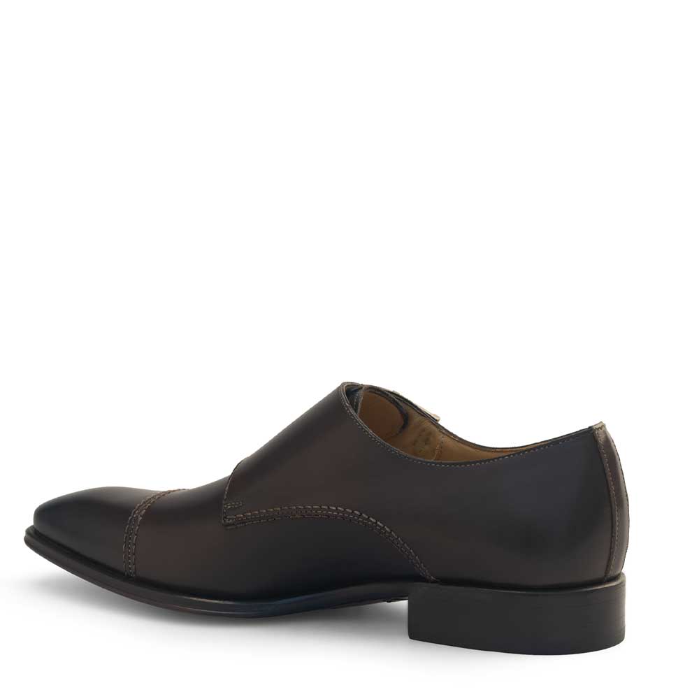Calf Cap Toe Double Monk Strap