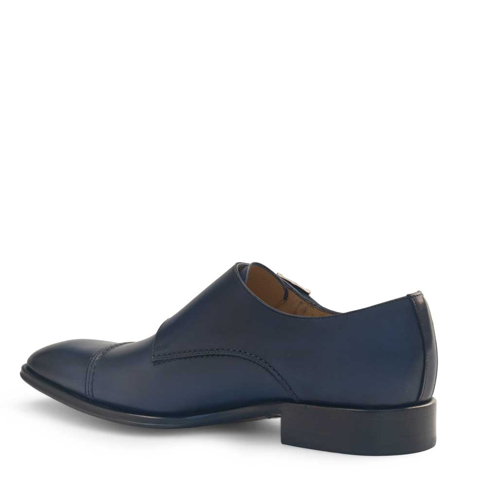 Calf Cap Toe Double Monk Strap