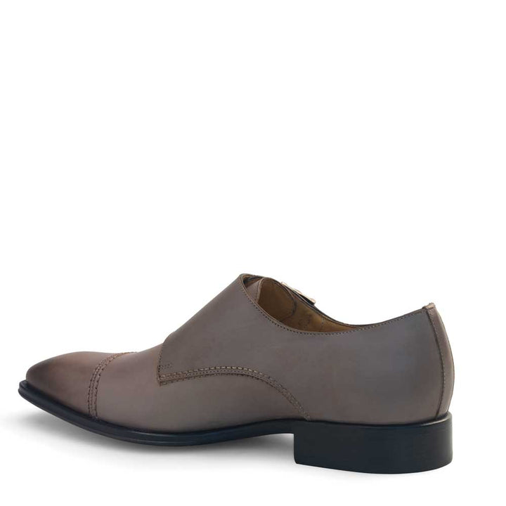 Calf Cap Toe Double Monk Strap