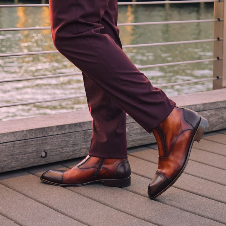 Maverick Patina Cap Toe Boot