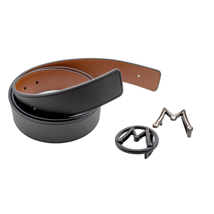 Reversible Italian Calfskin Strap / Interchangeable Dual Buckles