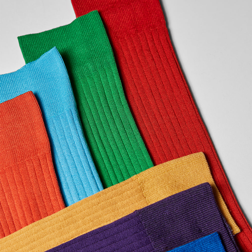 MZ62-FASH Fashion Colors Sock Seven Pack – Mezlan