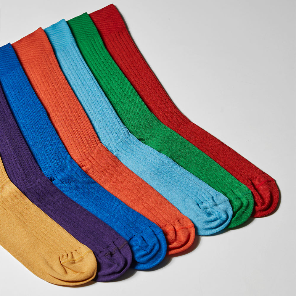 MZ62-FASH Fashion Colors Sock Seven Pack – Mezlan