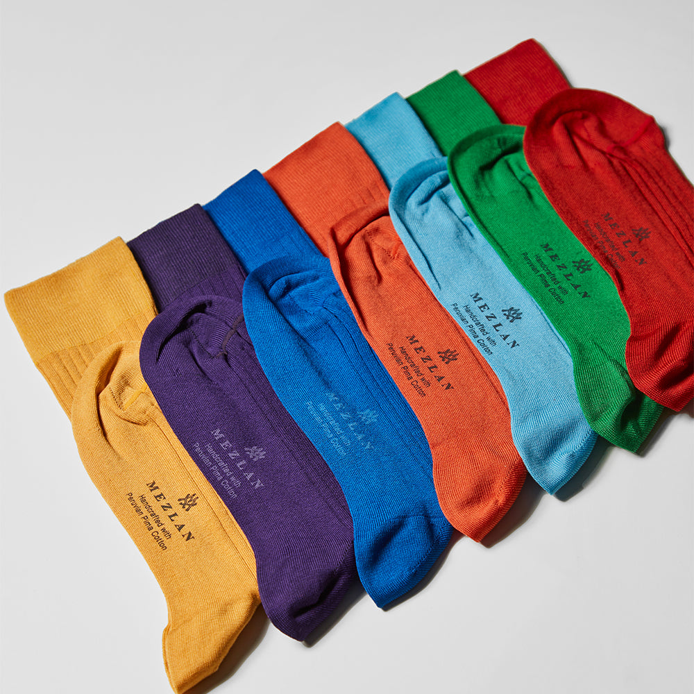 MZ62-FASH Fashion Colors Sock Seven Pack – Mezlan