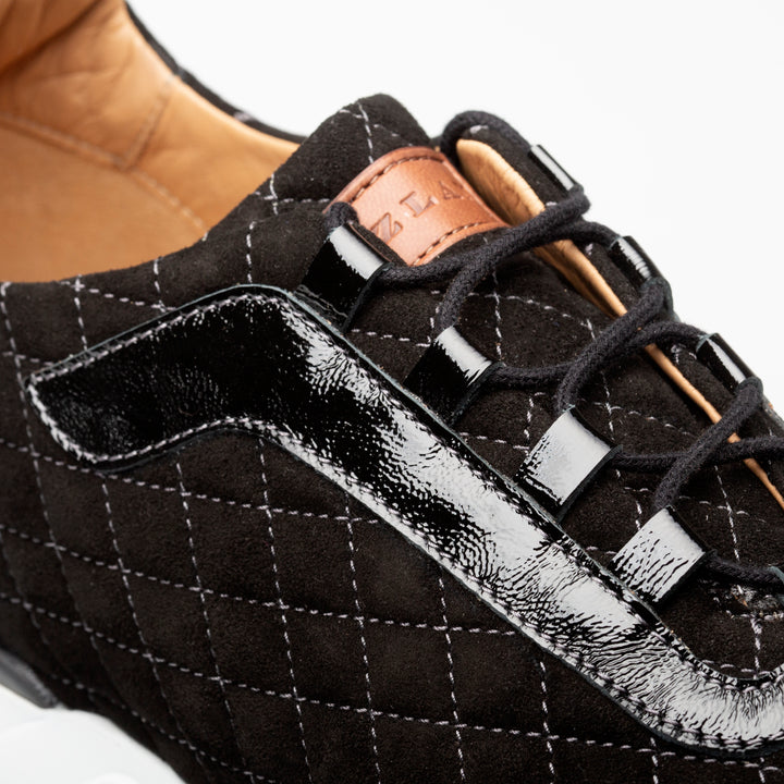 Quilted Suede Sneaker