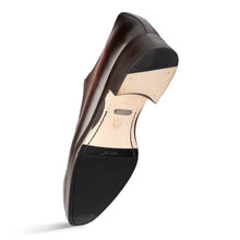 Load image into Gallery viewer, Two-Tone Suede/Leather Slip On
