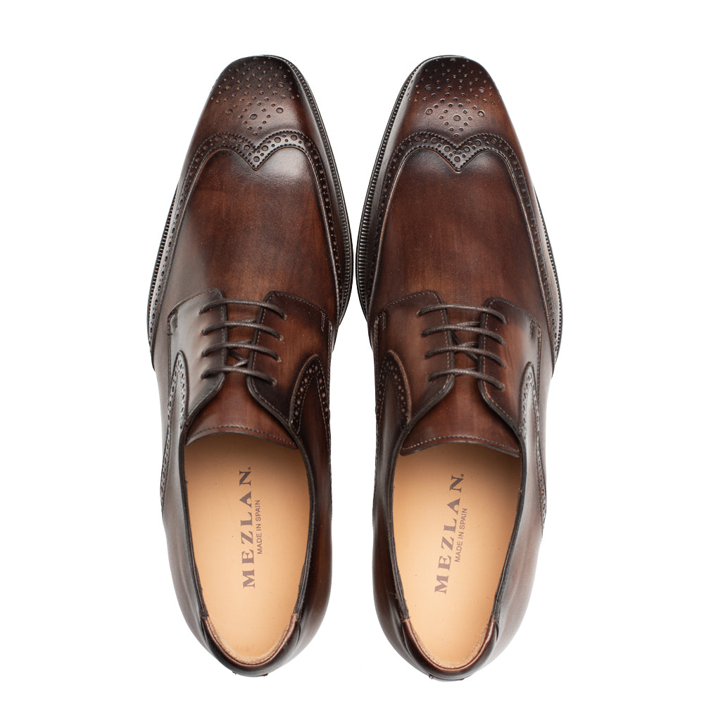 Mezlan Spain Mens 10M Brown Leather Dress Shoes Square-toe Oxfords Torello Derby Mezlan Spain Mens 10M Brown Leather Dress | Mercari main image 3