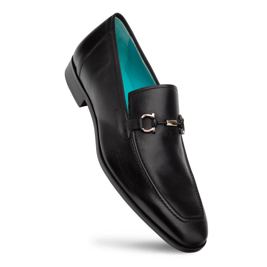 Mezlan Bracco Suede Loafer - Ornament Detail