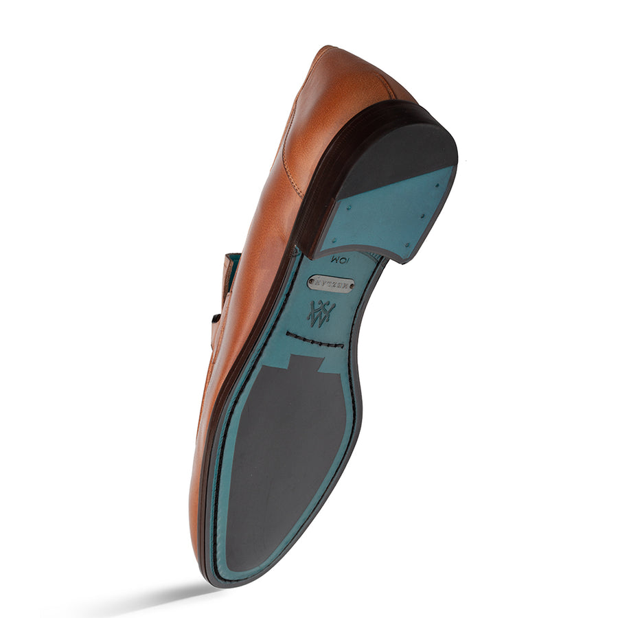 Mezlan Bracco Suede Loafer - Ornament Detail