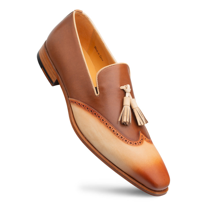 Jucar Two-Tone Tasseled Slip On