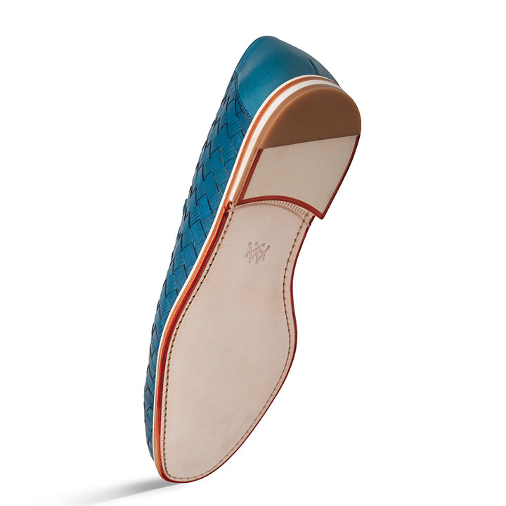 Woven Calf Venetian Slip On