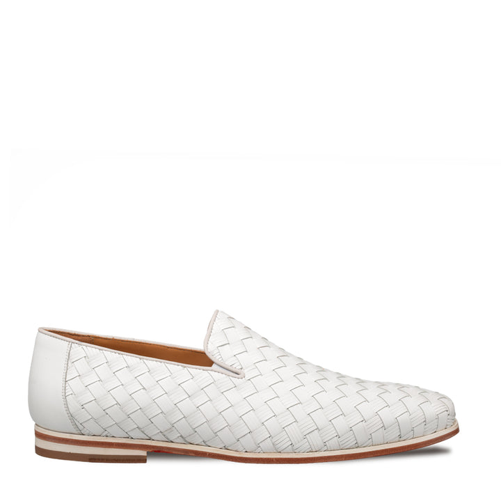 Woven Calf Venetian Slip On