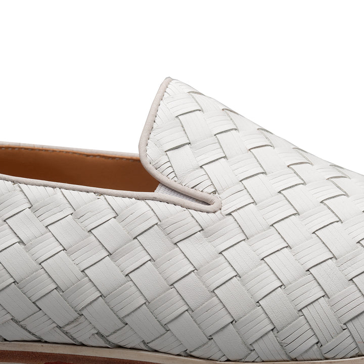 Woven Calf Venetian Slip On