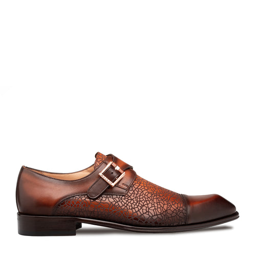 Laser-Print Calf Monk Strap Hover