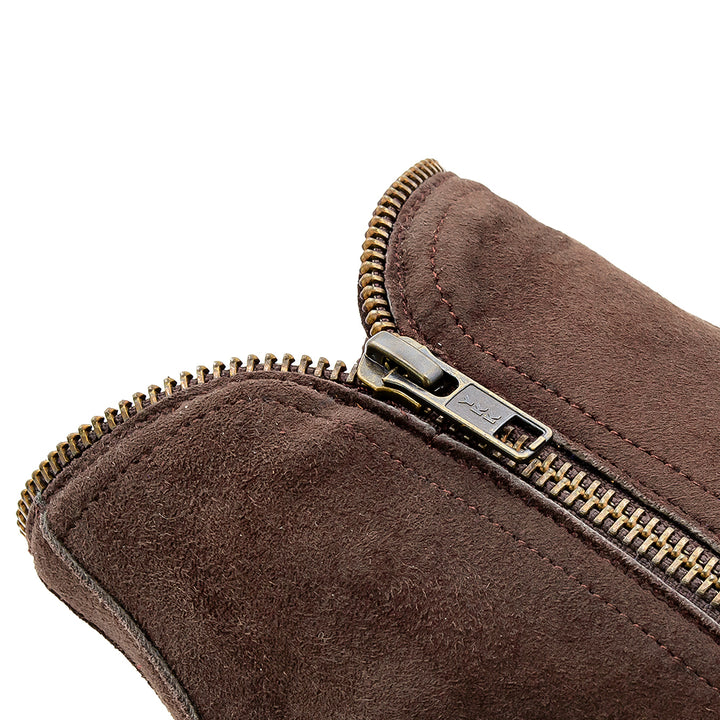 Moretti Suede Zip Boot