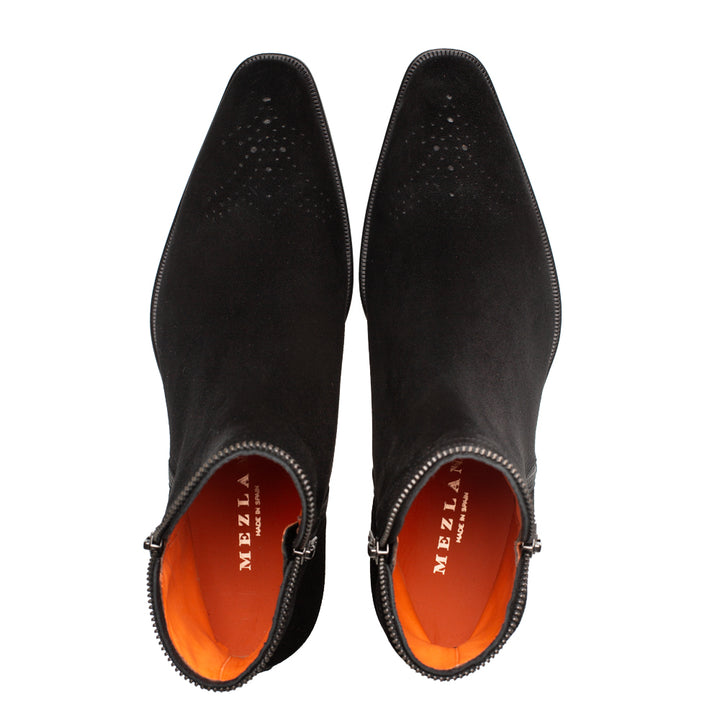 Moretti Suede Zip Boot