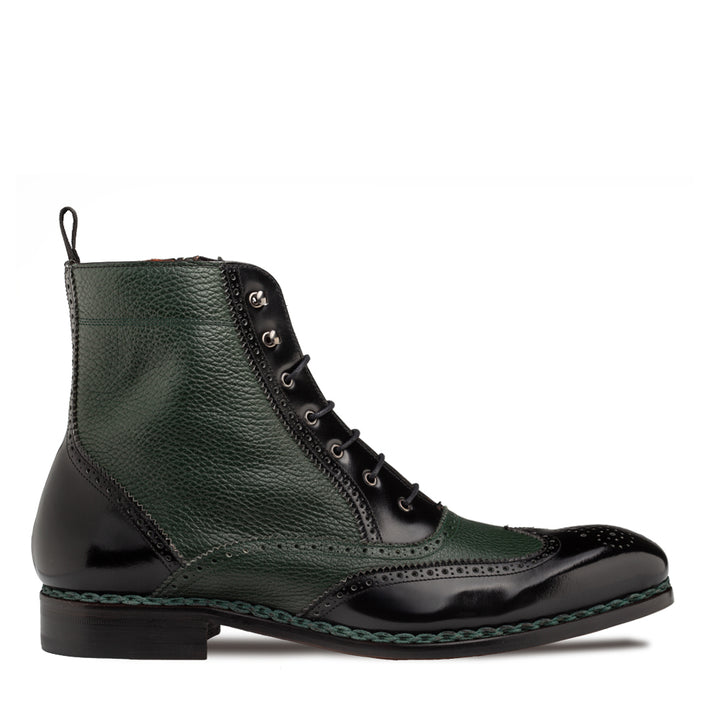 Two-Tone Wing Tip Boot Oxford