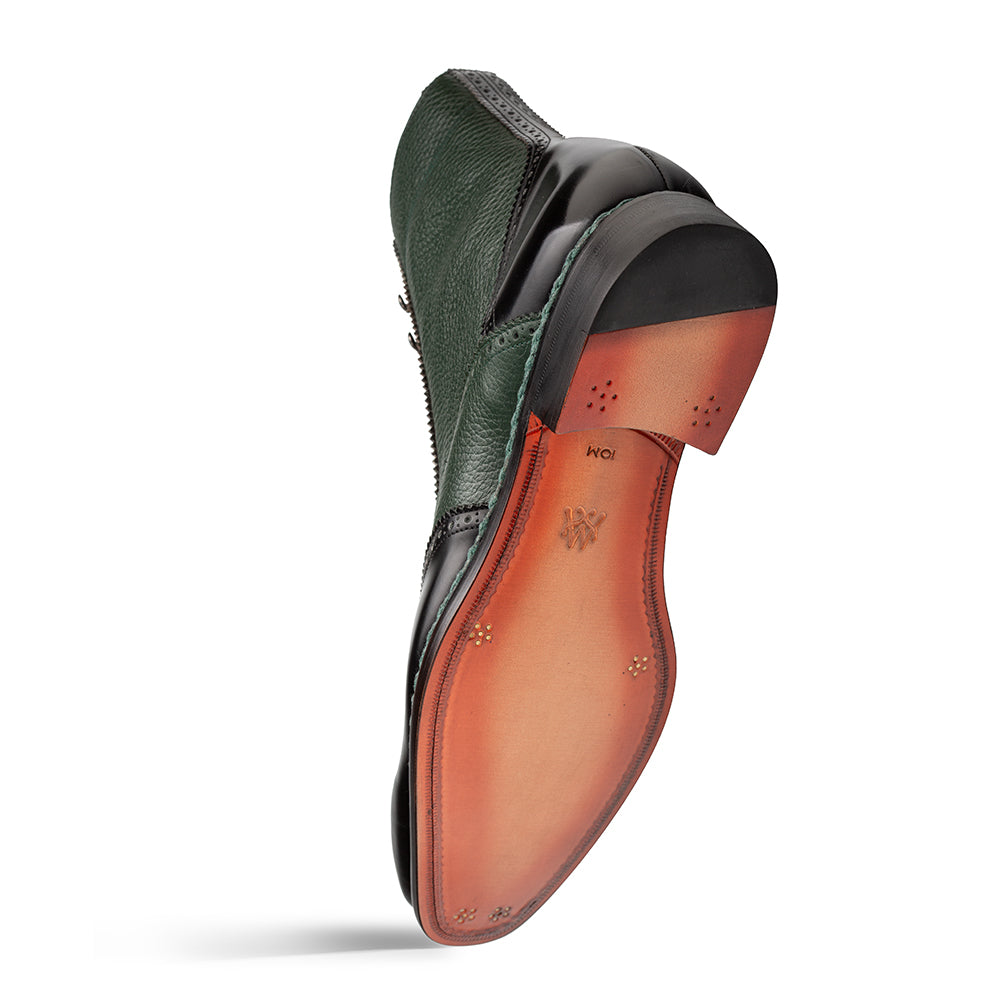 Two-Tone Wing Tip Boot Oxford