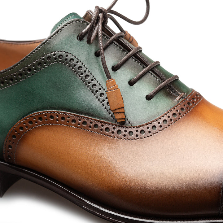 Galante Tri-tone Cap Toe Oxford
