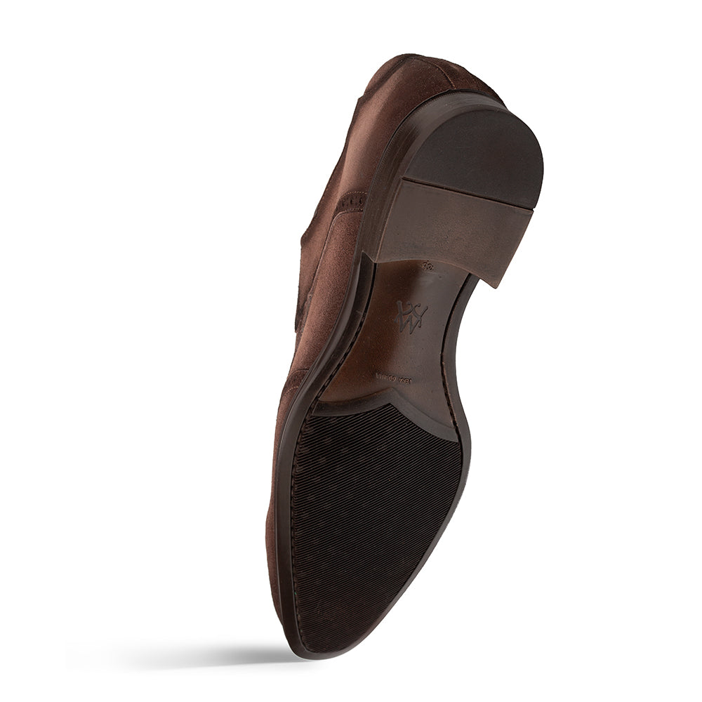 Benante Suede Wing Tip Derby