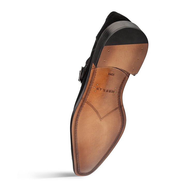 Albini Suede Monk strap