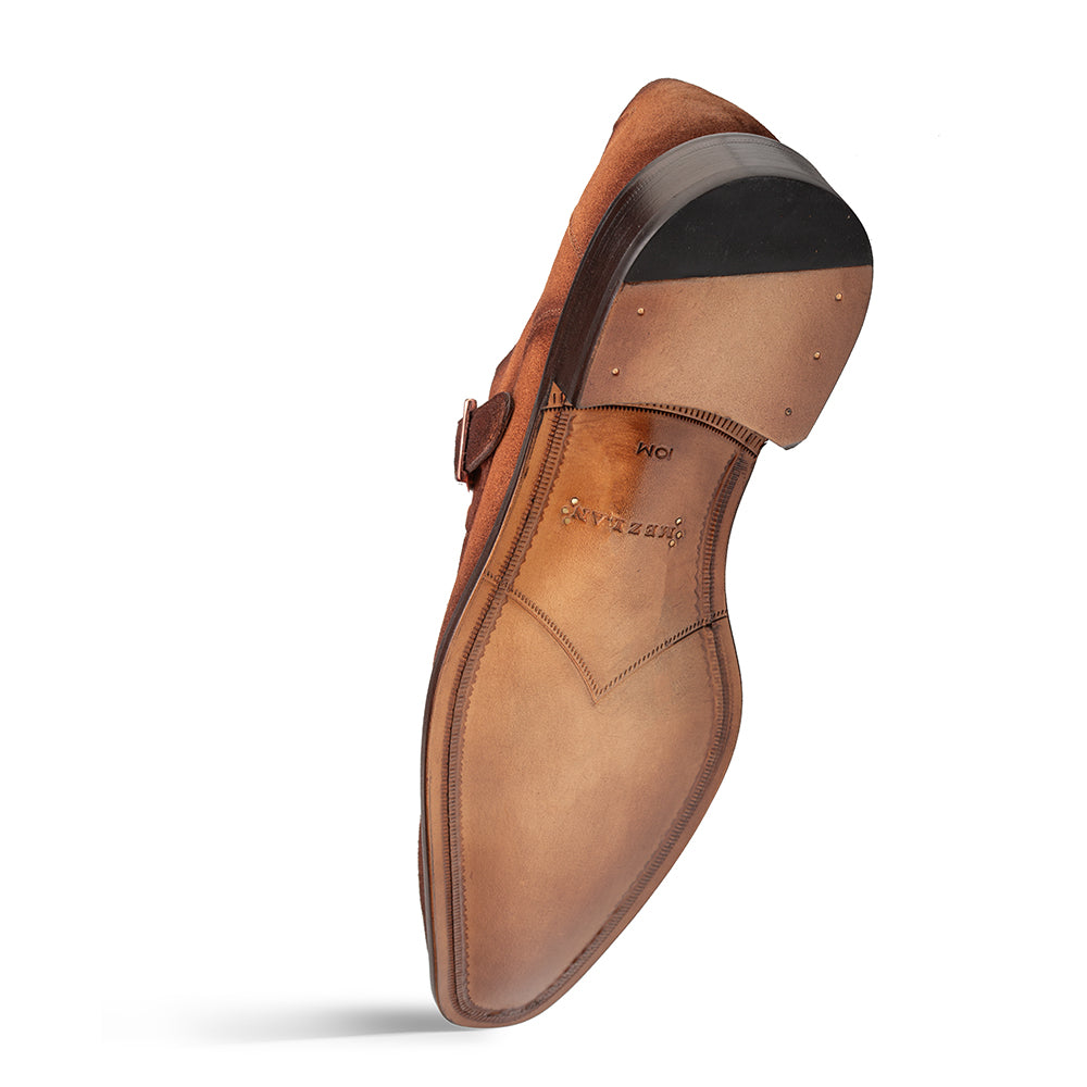 Albini Suede Monk strap