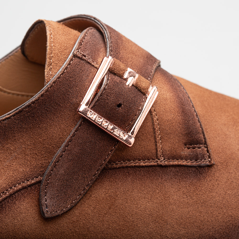 Albini Suede Monk strap