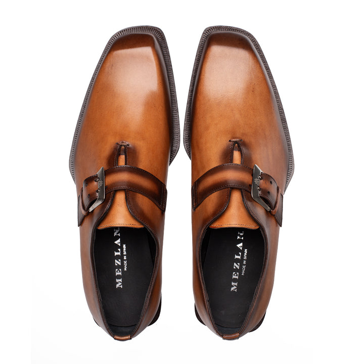 Plain Chiseled Toe Monk Strap