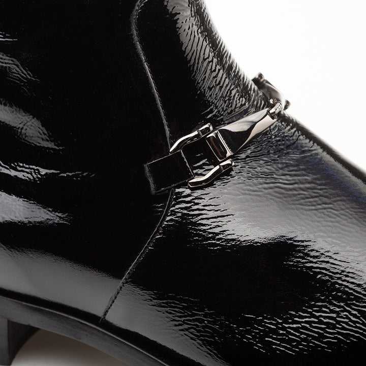 Buscemi Hi-Shine Ornament Boot