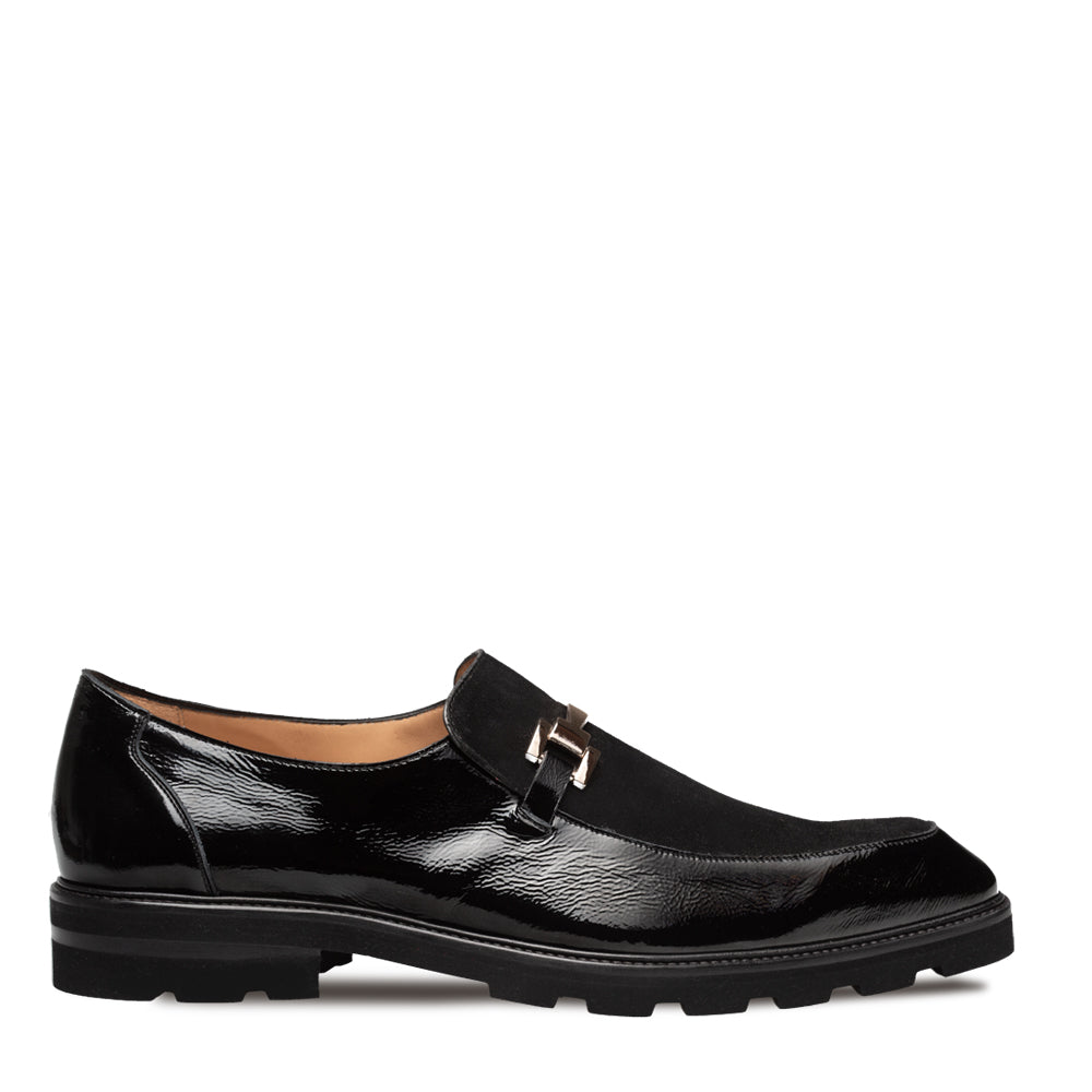 Valone Hi-Shine/Suede Lug Slip On