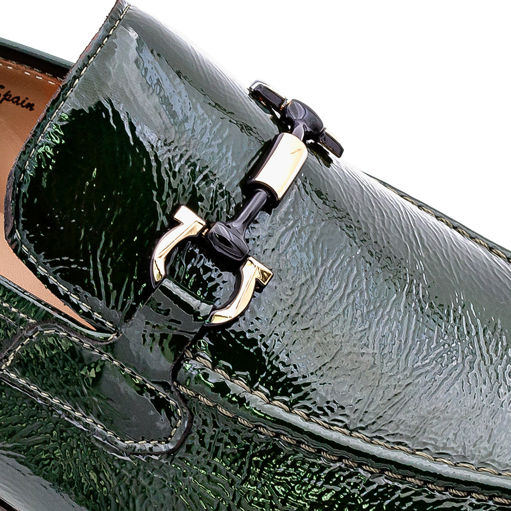 Shiny Calf Ornament Loafer