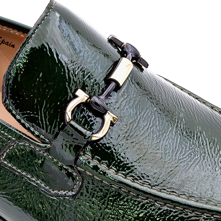 Shiny Calf Ornament Loafer