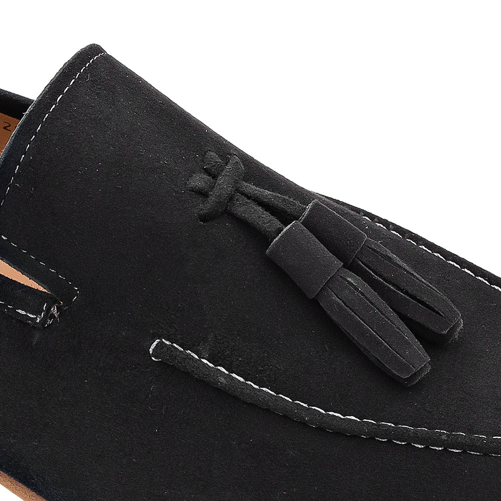 Suede Tassel Loafer