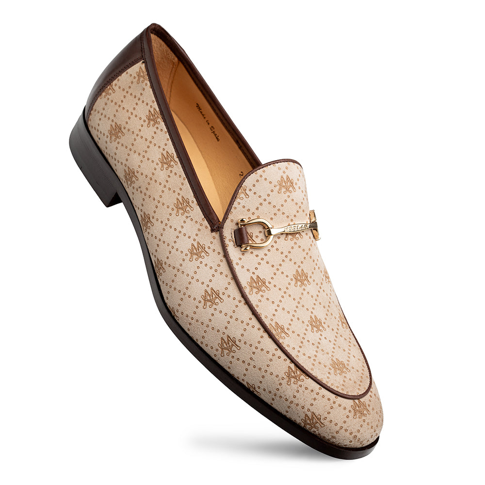 Printed Suede Ornament Loafer