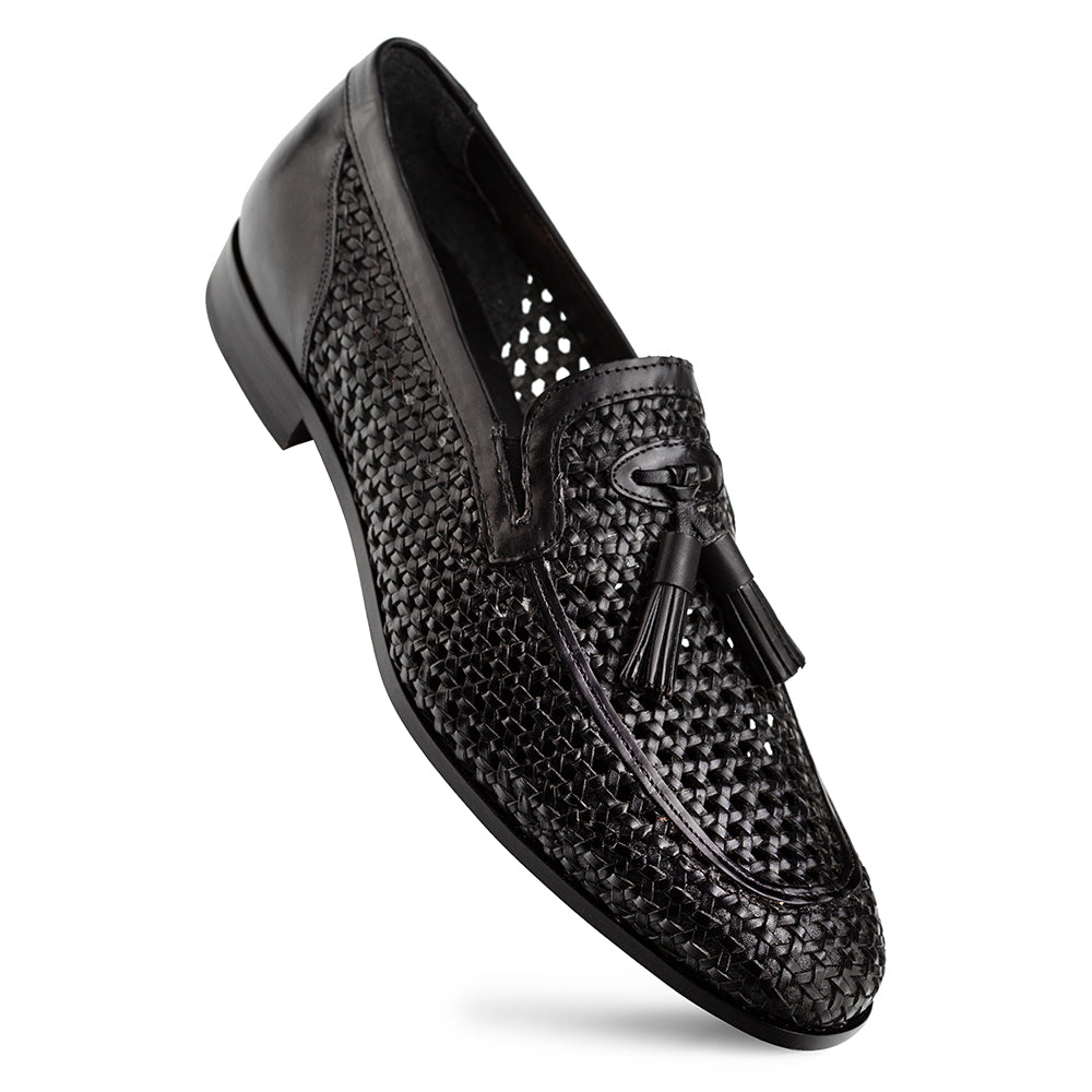 Woven Tassel Leather Loafer