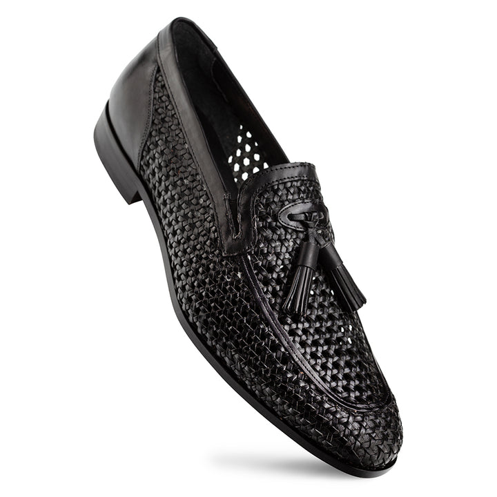 Woven Tassel Leather Loafer