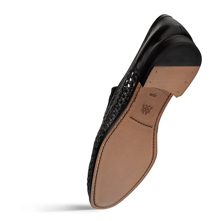 Woven Tassel Leather Loafer