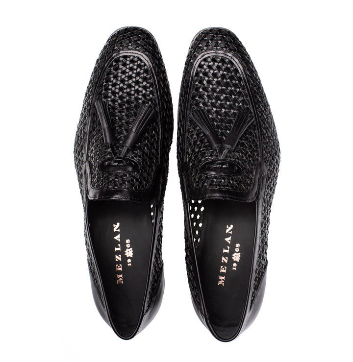 Woven Tassel Leather Loafer