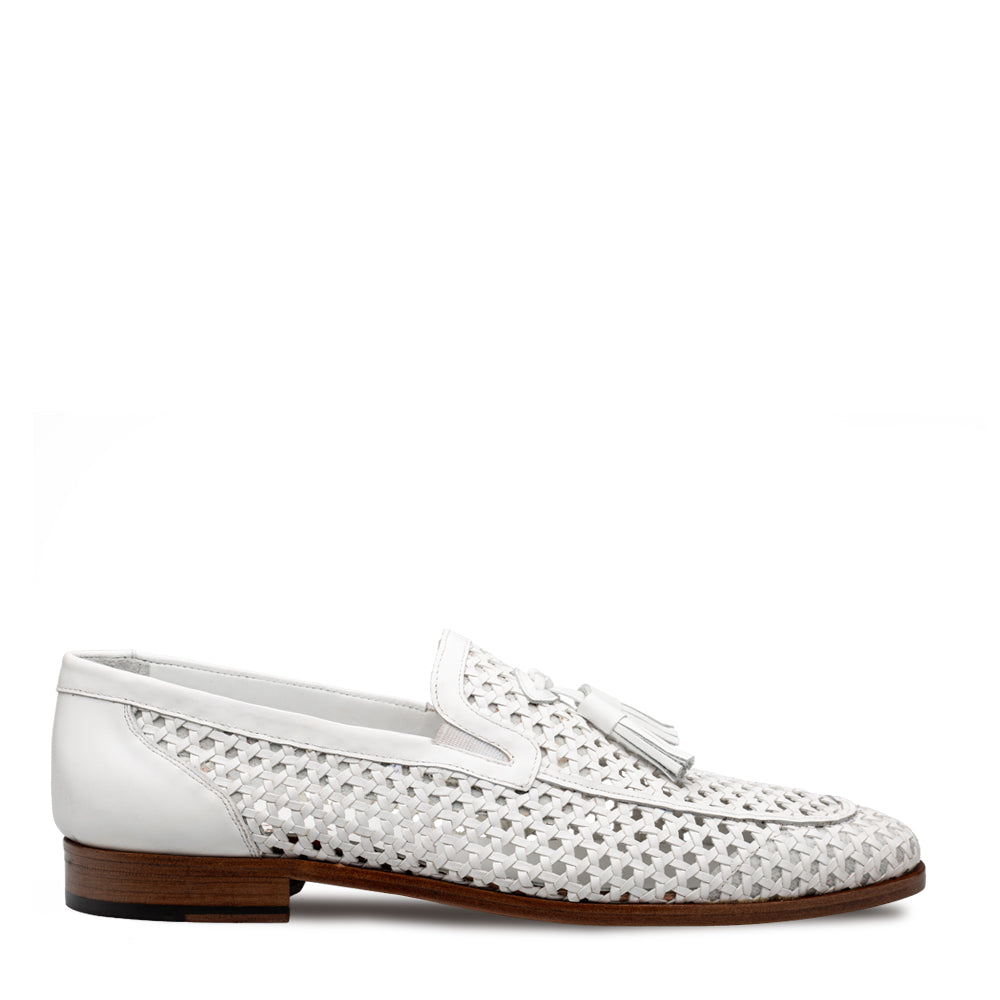 Woven Tassel Leather Loafer