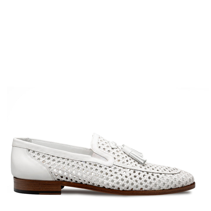 Woven Tassel Leather Loafer