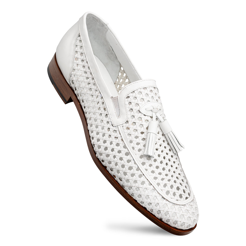 Woven Tassel Leather Loafer